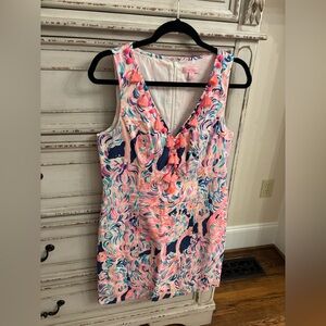 Lilly Pulitzer Pink and Blue Patterned Dress